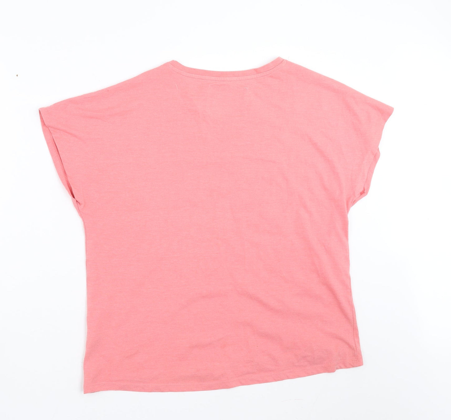 Matalan Womens Pink Solid  Top Pyjama Top Size 12  - beyoutiful