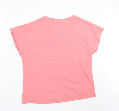 Matalan Womens Pink Solid  Top Pyjama Top Size 12  - beyoutiful