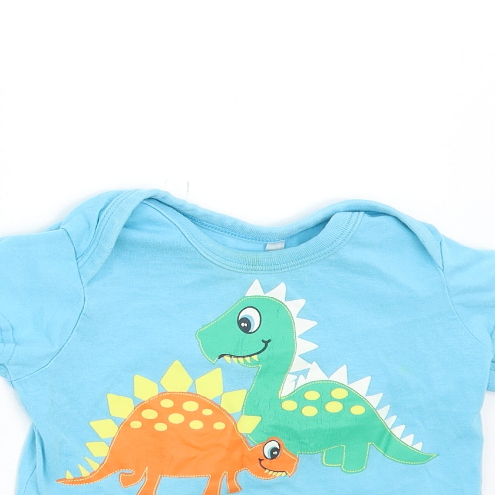 BHS Baby Blue   Basic T-Shirt Size 9-12 Months  - cheeky monster