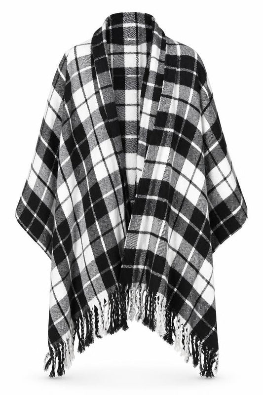 Womens UK Size One Size Preworn Black Cape Jumper