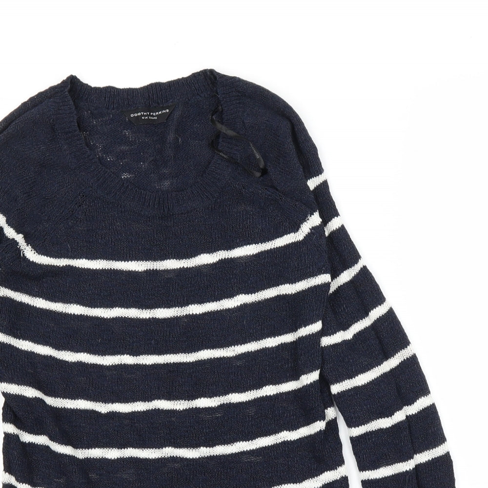Womens UK Size 10 Dorothy Perkins Blue Pullover Jumper