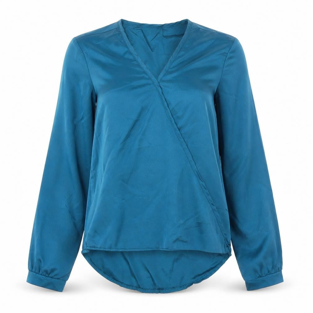 Womens UK Size M Preworn Green Basic Blouse