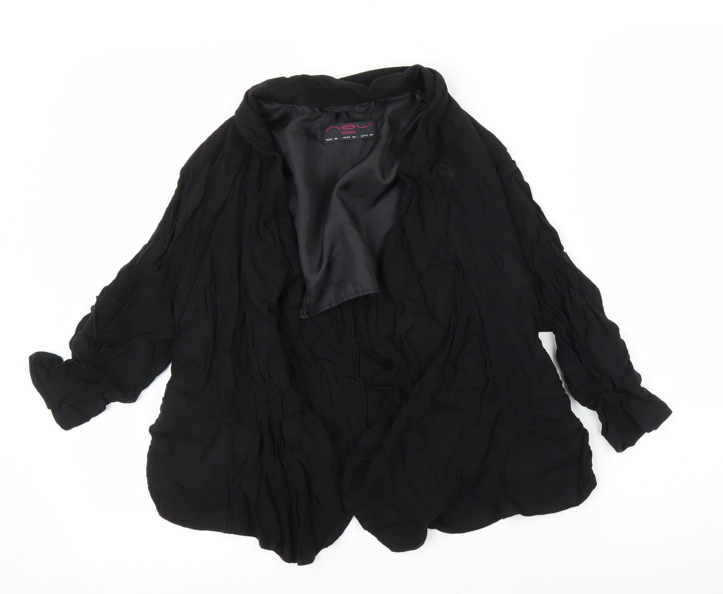 Womens UK Size 12 New Look Black Cardigan Jumper