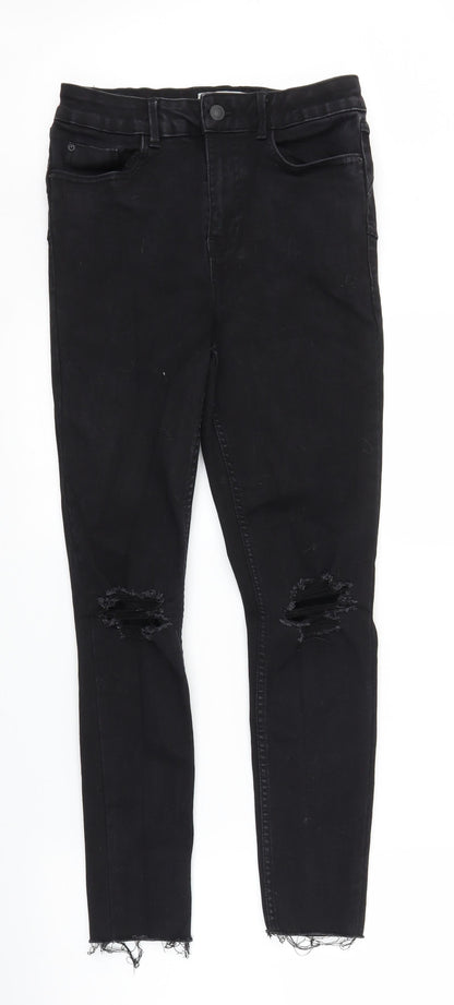 New Look Womens Black  Denim Skinny Jeans Size 10 L25 in