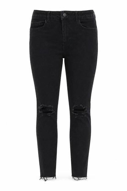 Womens UK Size 10 New Look Regular Fit Skinny Black Jeans