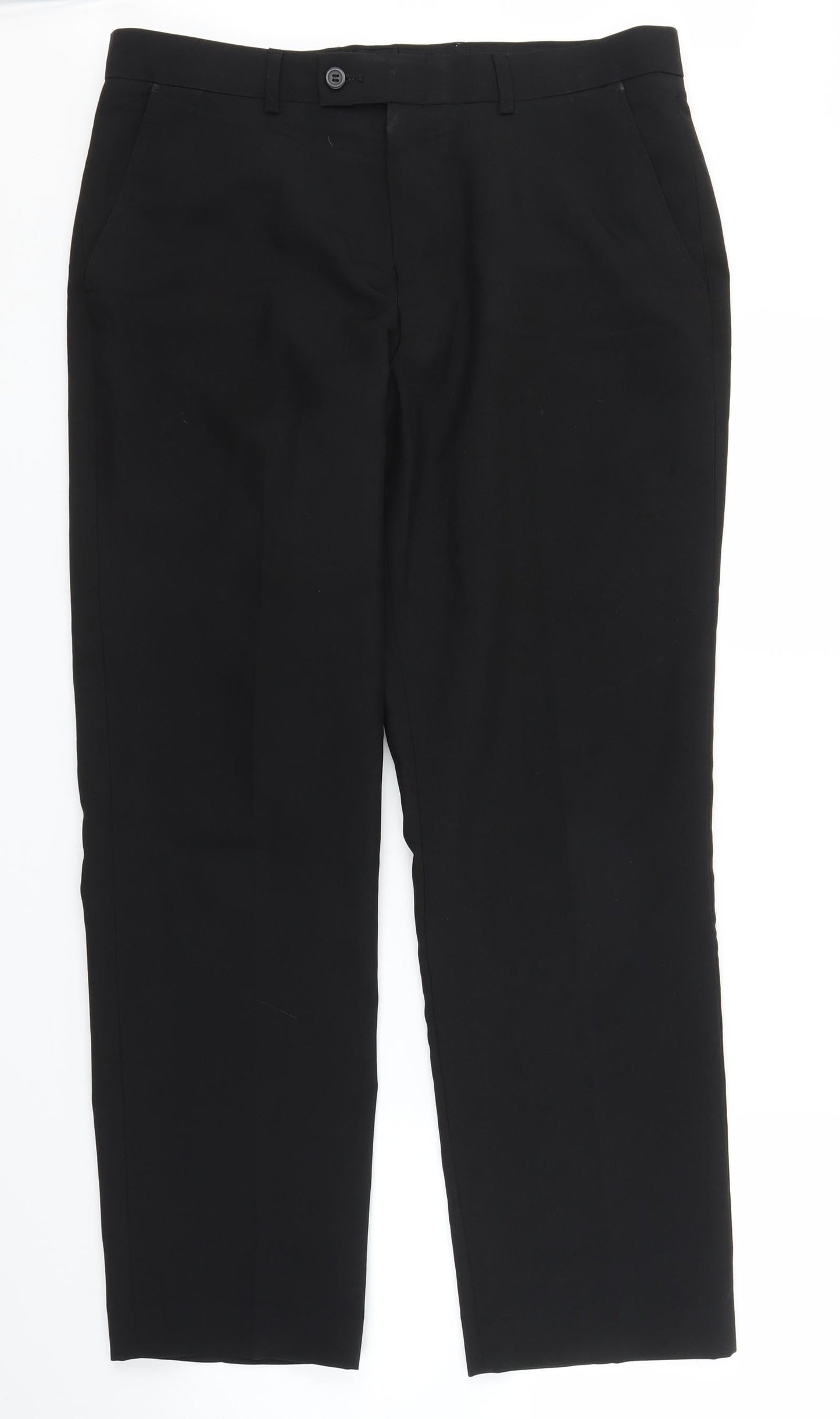 Matalan Mens Black   Trousers  Size 32 in L29 in
