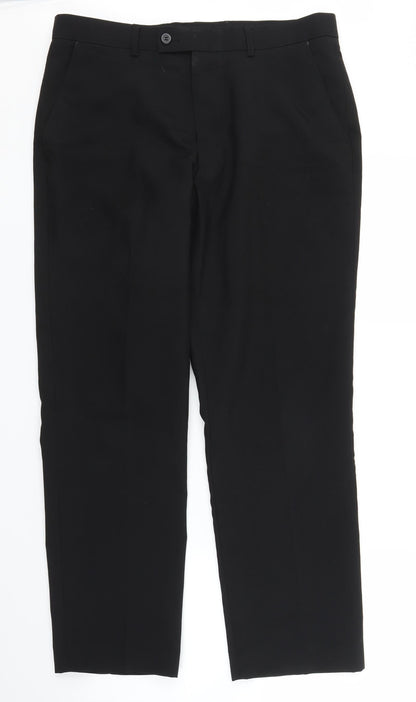 Matalan Mens Black   Trousers  Size 32 in L29 in