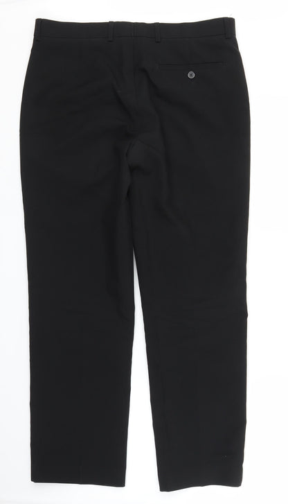 Matalan Mens Black   Trousers  Size 32 in L29 in