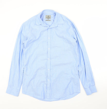 Taylor & Wright Mens Blue    Button-Up Size 15