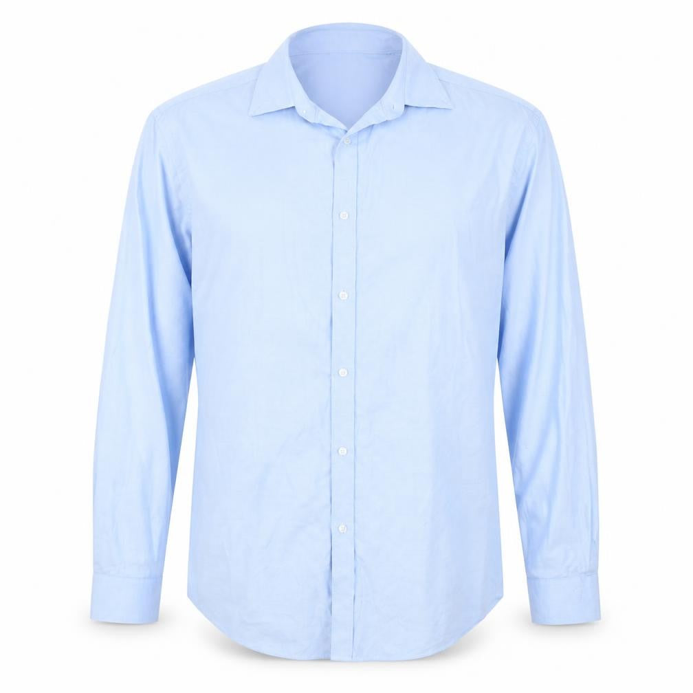 Mens UK Size 15 Taylor & Wright Blue  Button-Up Long Sleeve Casual Shirt