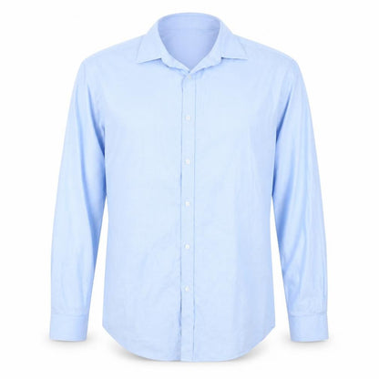 Mens UK Size 15 Taylor & Wright Blue  Button-Up Long Sleeve Casual Shirt