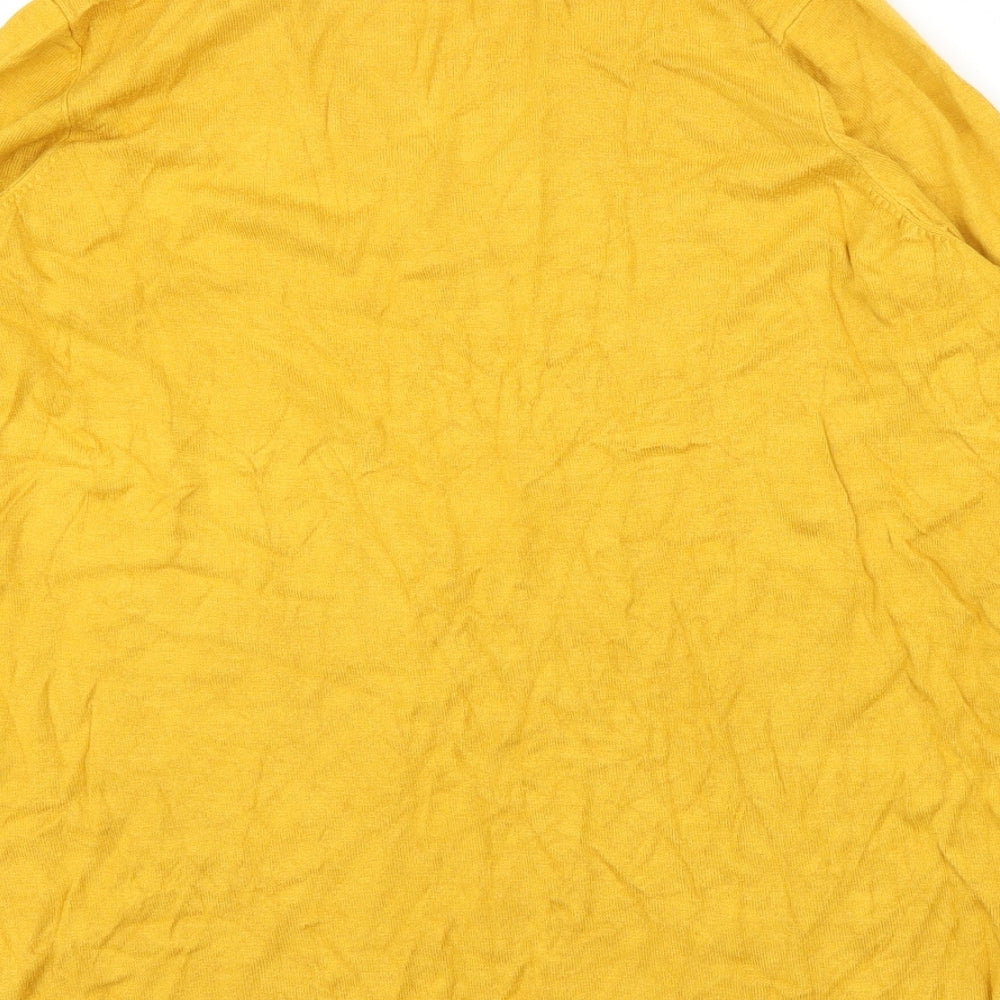 Nutmeg Womens Yellow   Pullover Jumper Size 10