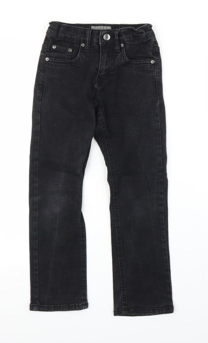 Urban Star Girls Black  Denim Bootcut Jeans Size 7 Years