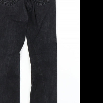 Urban Star Girls Black  Denim Bootcut Jeans Size 7 Years