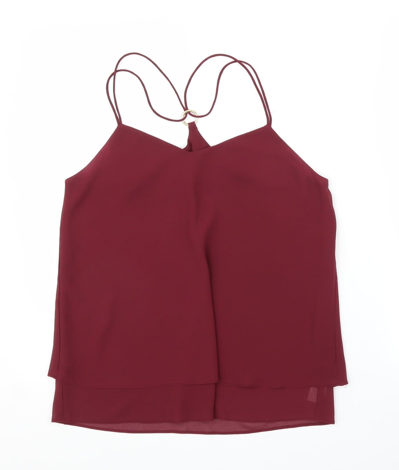 Womens UK Size 10 New Look Purple Basic Blouse