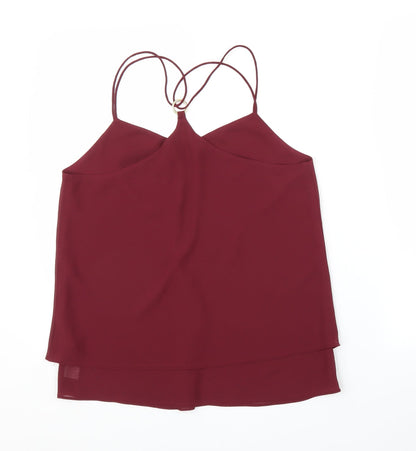 Womens UK Size 10 New Look Purple Basic Blouse