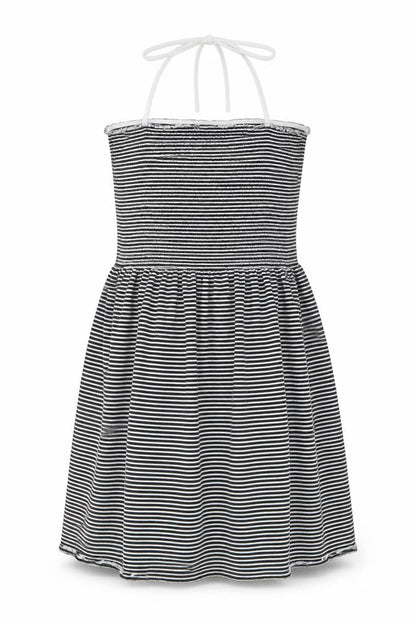 New Look Womens Black Striped  A-Line  Size 10