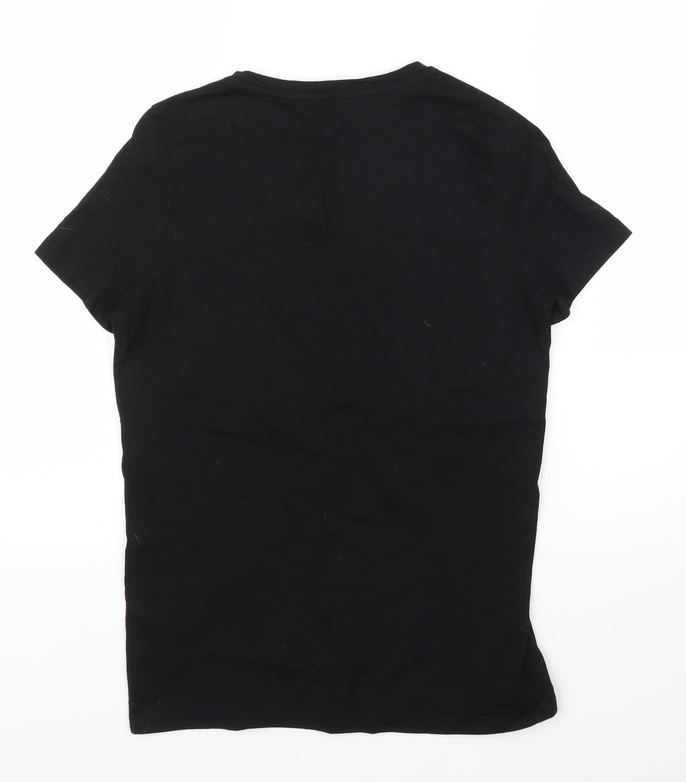 Womens UK Size 8 New Look Black Basic T-Shirt