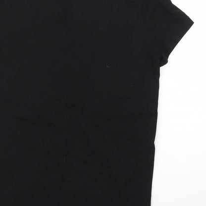 Womens UK Size 8 New Look Black Basic T-Shirt