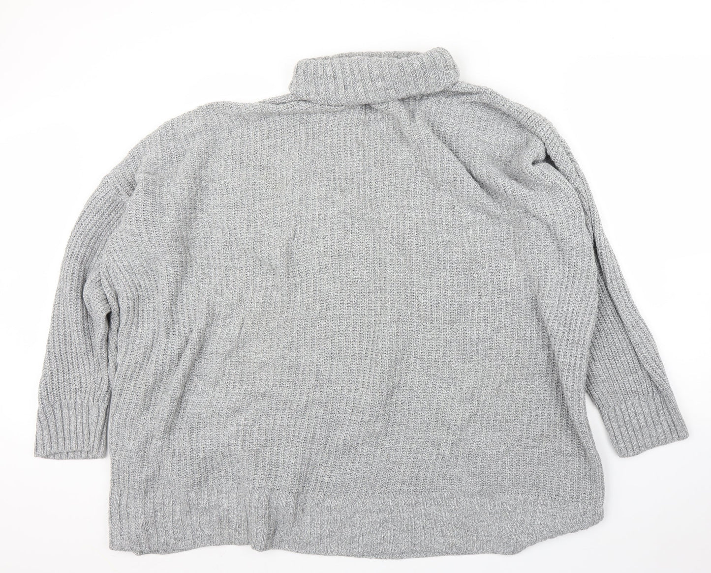 Womens UK Size L PRETTYLITTLETHING Grey Pullover Jumper