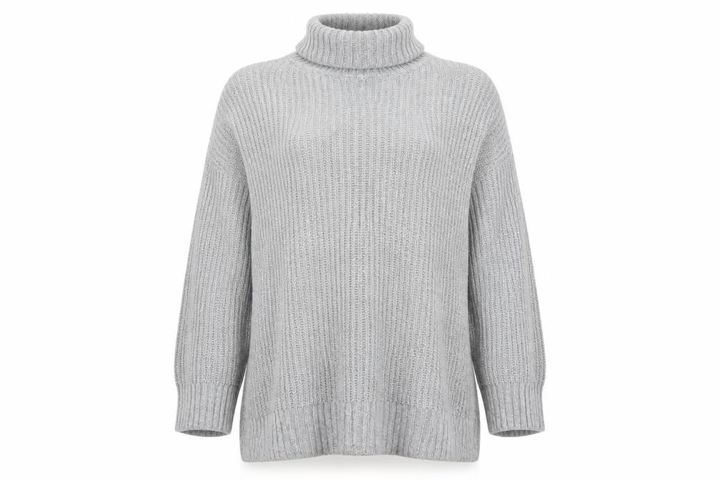 Womens UK Size L PRETTYLITTLETHING Grey Pullover Jumper