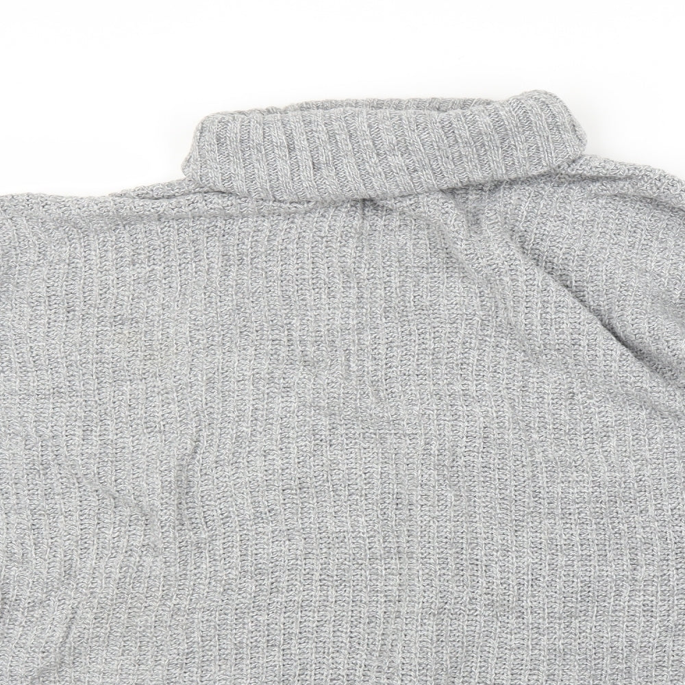 Womens UK Size L PRETTYLITTLETHING Grey Pullover Jumper