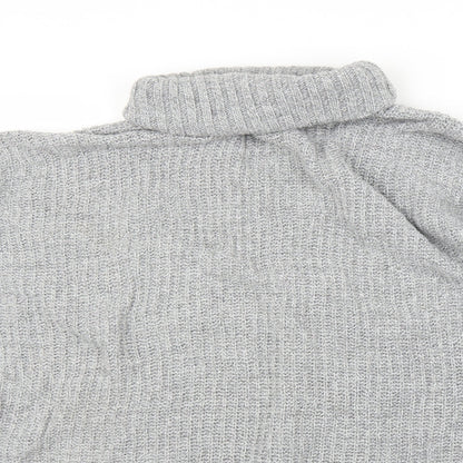 Womens UK Size L PRETTYLITTLETHING Grey Pullover Jumper