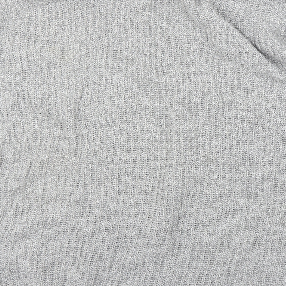 Womens UK Size L PRETTYLITTLETHING Grey Pullover Jumper