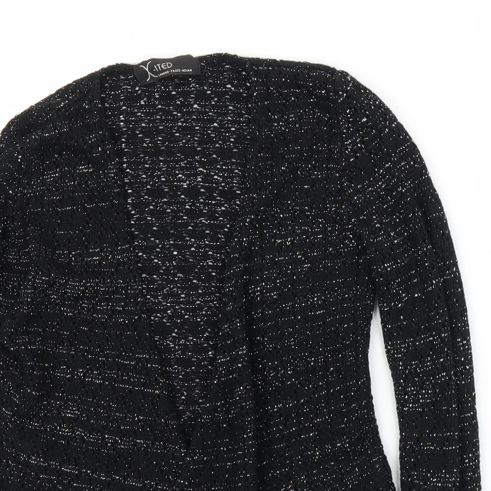 Xited Womens Black   Cardigan Jumper Size S