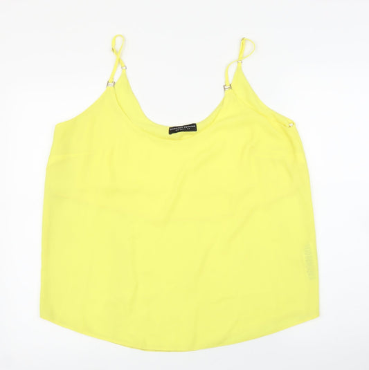 Womens UK Size 16 Dorothy Perkins Yellow Basic Blouse