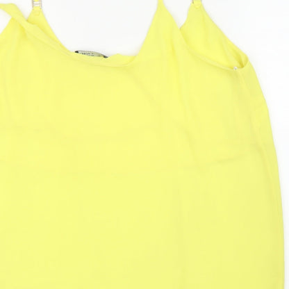 Womens UK Size 16 Dorothy Perkins Yellow Basic Blouse