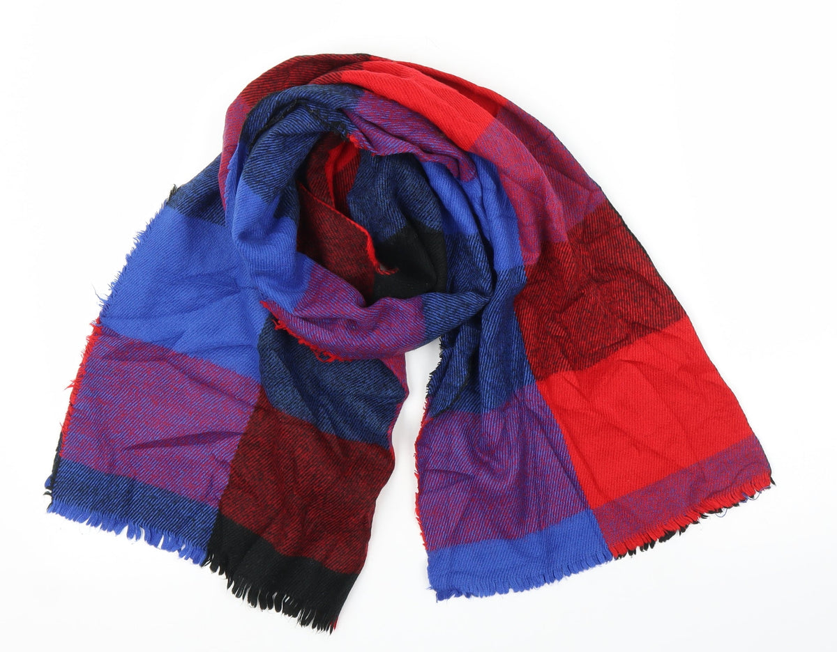 Additional front view of Preworn unisex multicoloured shawl/wrap