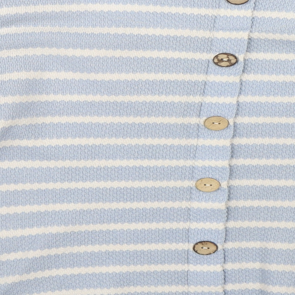 George Womens Blue Striped  Pullover Jumper Size 16