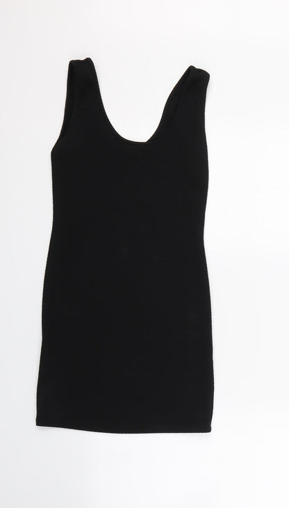 FOREVER 21 Womens Black Striped  Bodycon  Size S