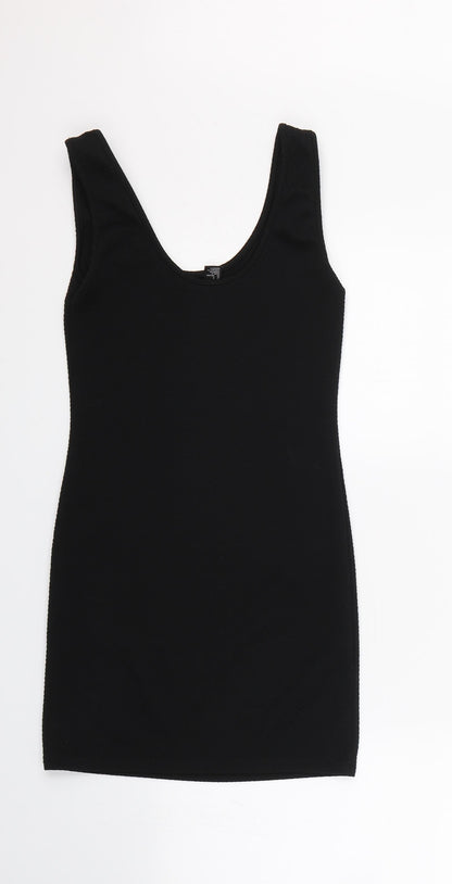FOREVER 21 Womens Black Striped  Bodycon  Size S