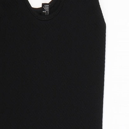 FOREVER 21 Womens Black Striped  Bodycon  Size S