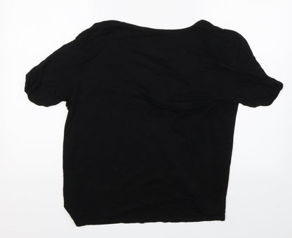 Boohoo Womens Black   Basic T-Shirt Size 12