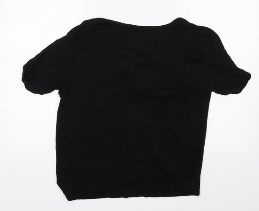 Boohoo Womens Black   Basic T-Shirt Size 12