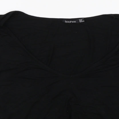 Boohoo Womens Black   Basic T-Shirt Size 12