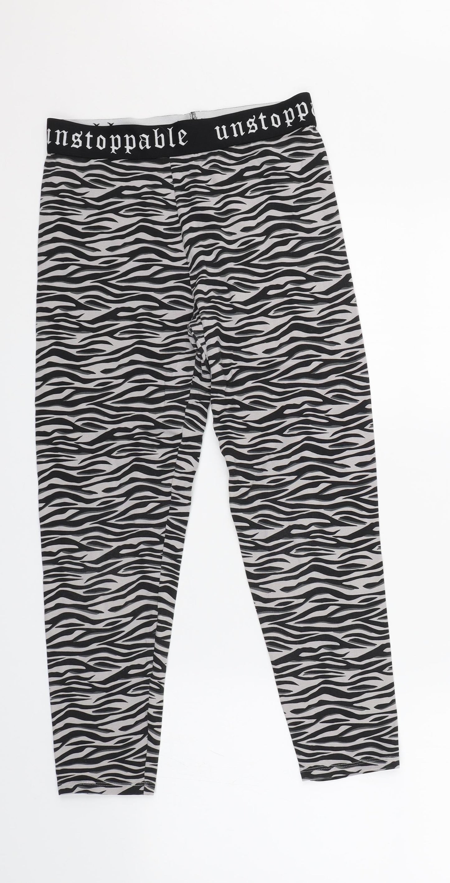 George Girls Grey Animal Print  Sweatpants Trousers Size 13-14 Years