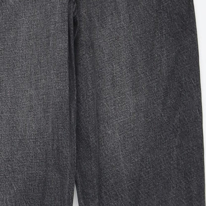 Red Herring Womens Black  Denim Mom Jeans Size 30 L27.5 in