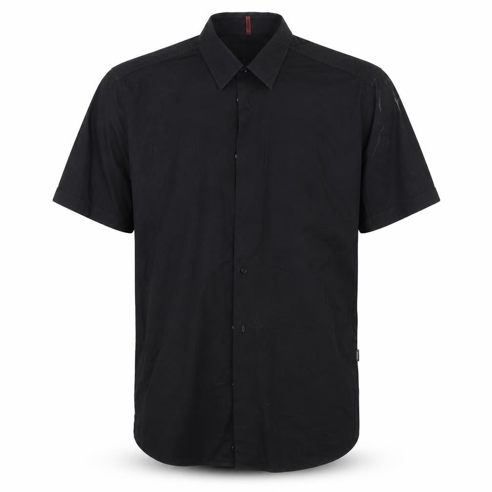 Mens UK Size M Mexx Black  Button-Up Short Sleeve Casual Shirt