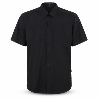 Mens UK Size M Mexx Black  Button-Up Short Sleeve Casual Shirt