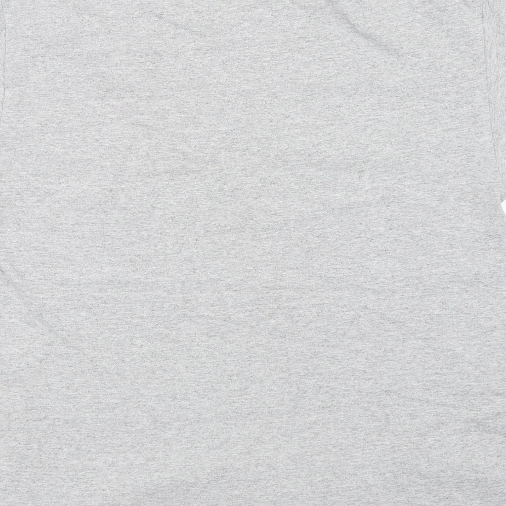 Womens UK Size M Gildan Grey Basic T-Shirt