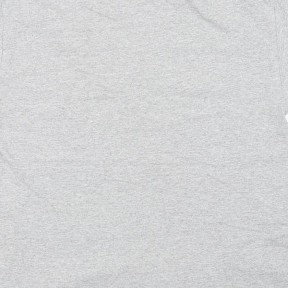 Womens UK Size M Gildan Grey Basic T-Shirt