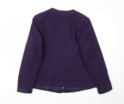 Bonmarché Womens Purple   Jacket Blazer Size 18