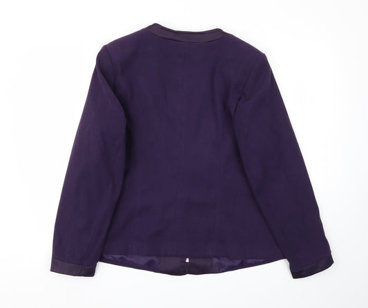 Bonmarché Womens Purple   Jacket Blazer Size 18
