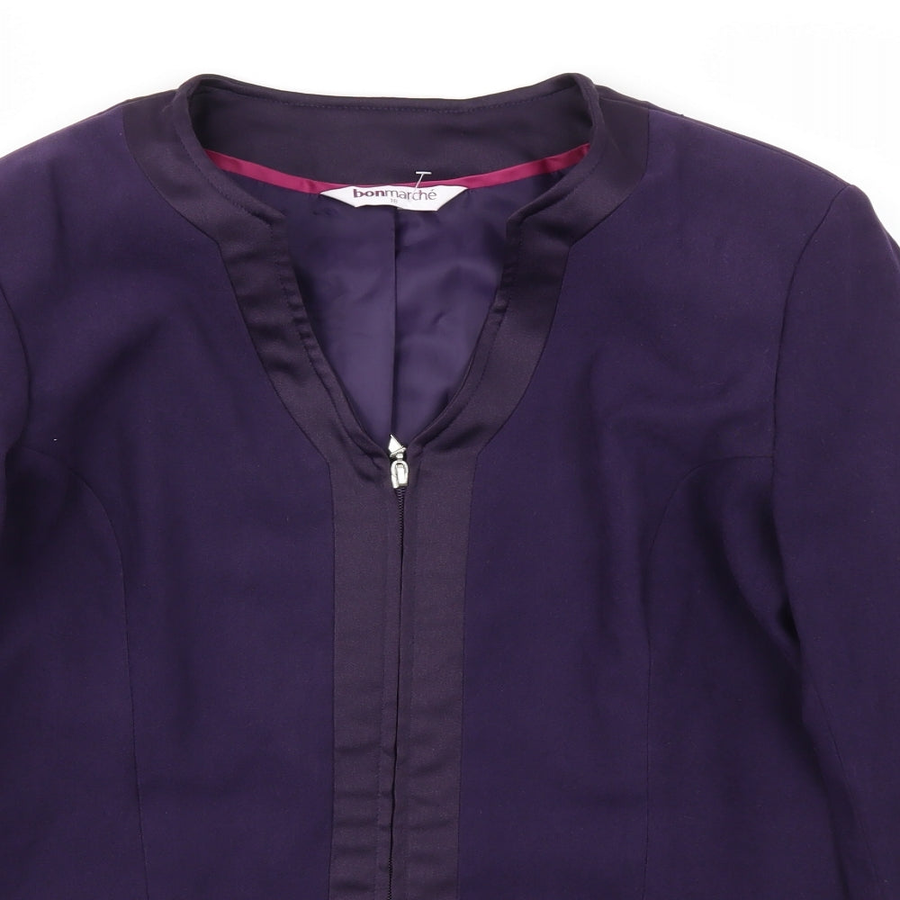 Bonmarché Womens Purple   Jacket Blazer Size 18