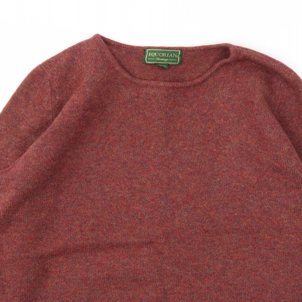 Equorian Mens Red   Pullover Sweatshirt Size M