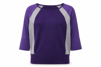 Womens UK Size M Preworn Purple Pullover Jumper